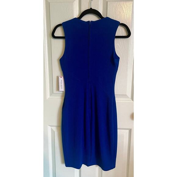 NWT Bisou Bisou Sapphire Blue Sleeveless Tank Sheath Dress Women's Size 4 - Picture 8 of 9